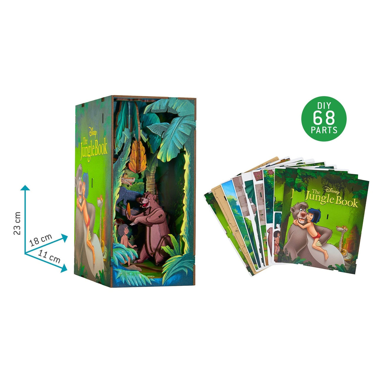 Zdjęcie produktu Disney Tiny Adventures Book Nook Mini diorama Księga dżungli 23 cm