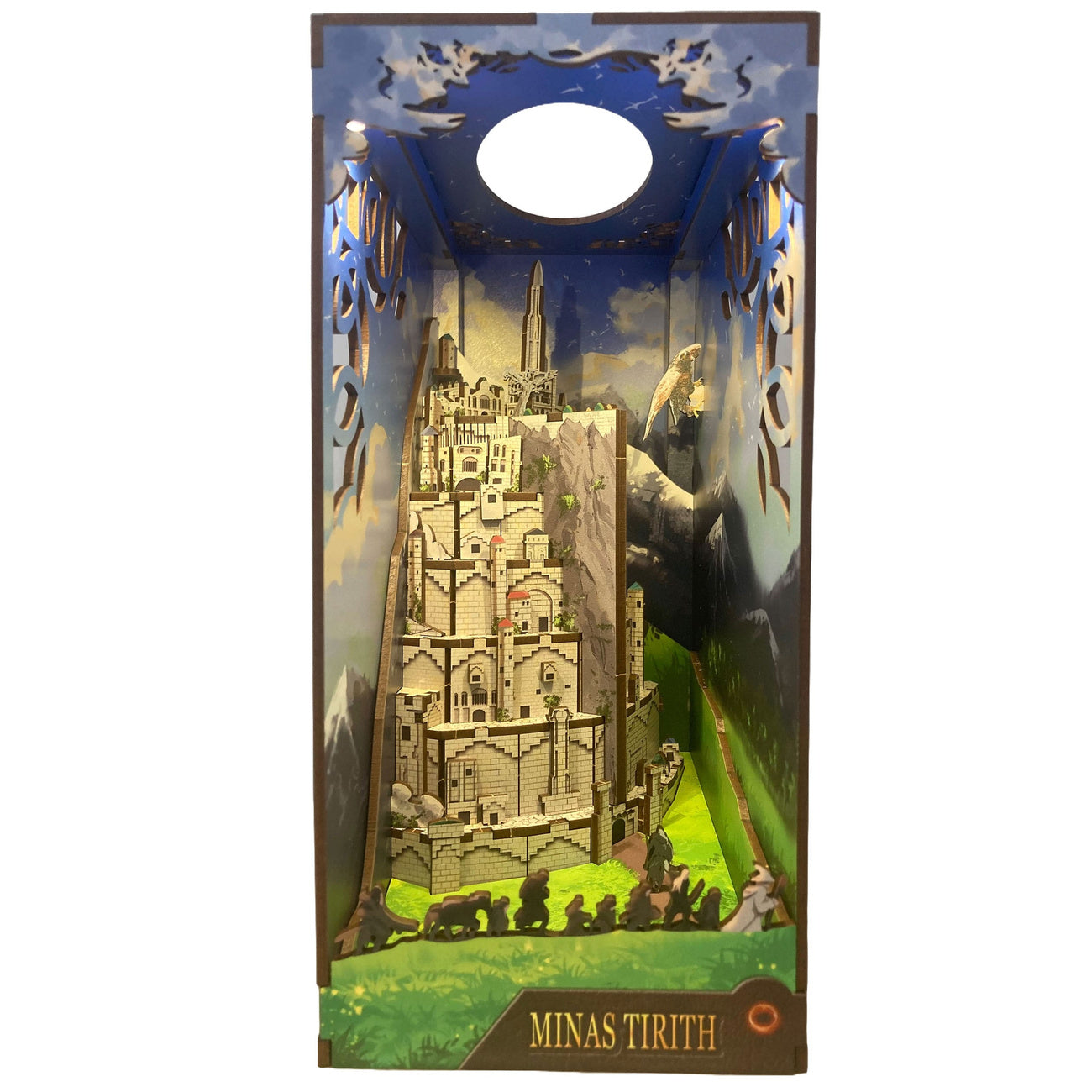 Zdjęcie produktu Władca Pierścieni Tiny Adventures Book Nook Mini Diorama Minas Tirith 23 cm