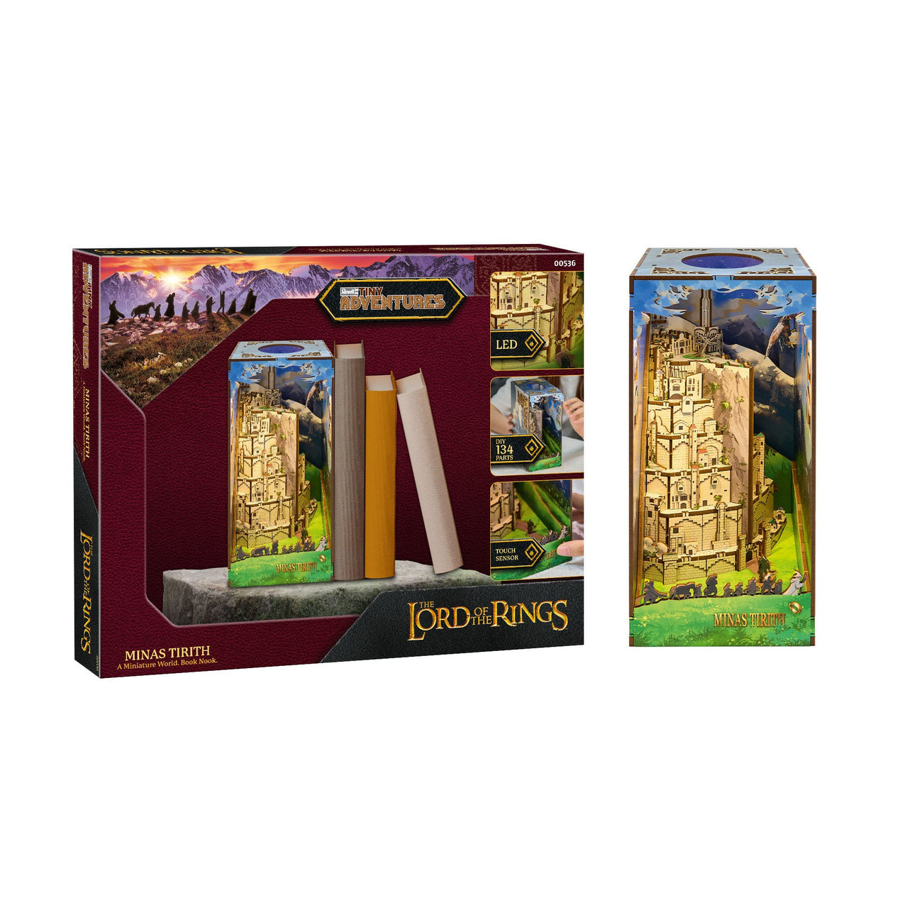 Zdjęcie produktu Władca Pierścieni Tiny Adventures Book Nook Mini Diorama Minas Tirith 23 cm