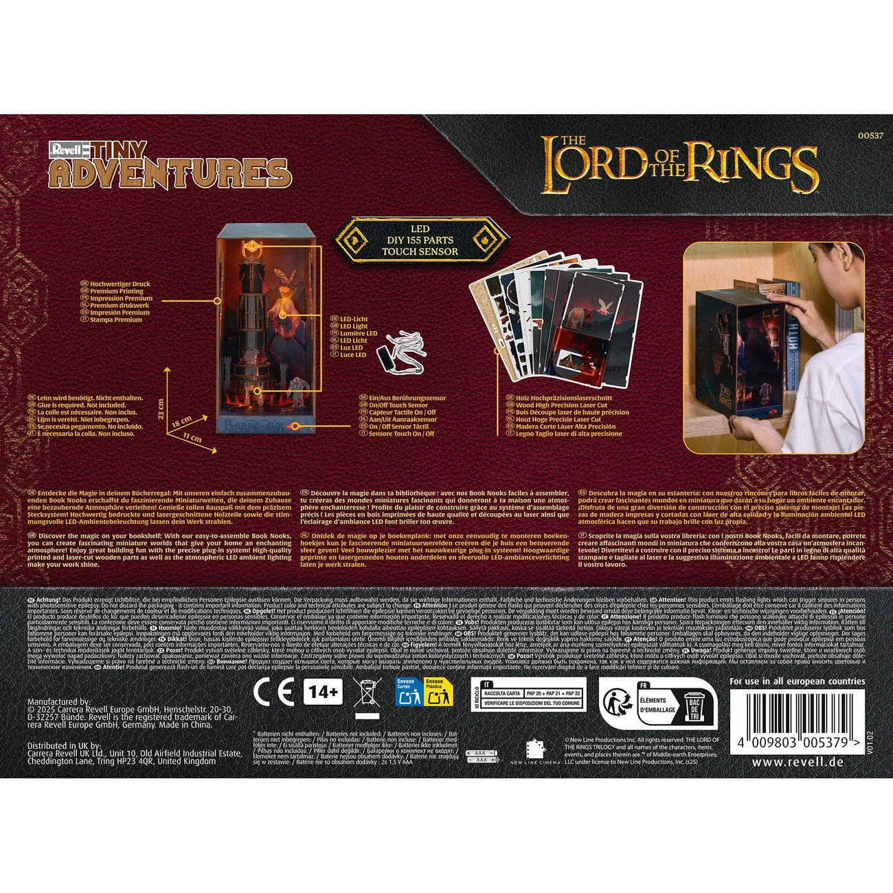 Product image The Lord of the Rings Tiny Adventures Book Nook Mini Diorama Barad-dûr 23 cm