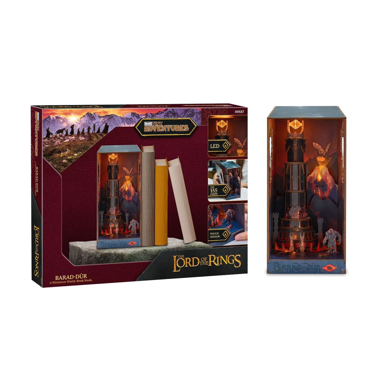 Zdjęcie produktu Władca Pierścieni Tiny Adventures Book Nook mini diorama Barad-dûr 23 cm