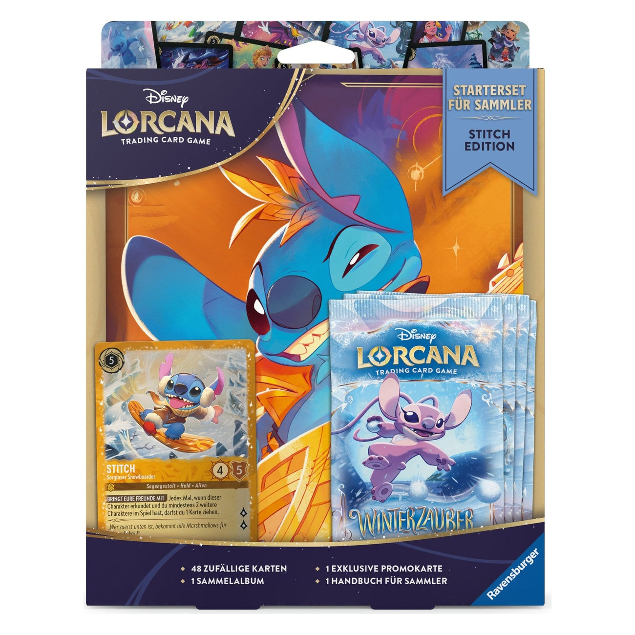 Zdjęcie produktu Disney Lorcana TCG Zestaw startowy dla kolekcjonerów Stitch Edycja *Wydanie niemieckie*