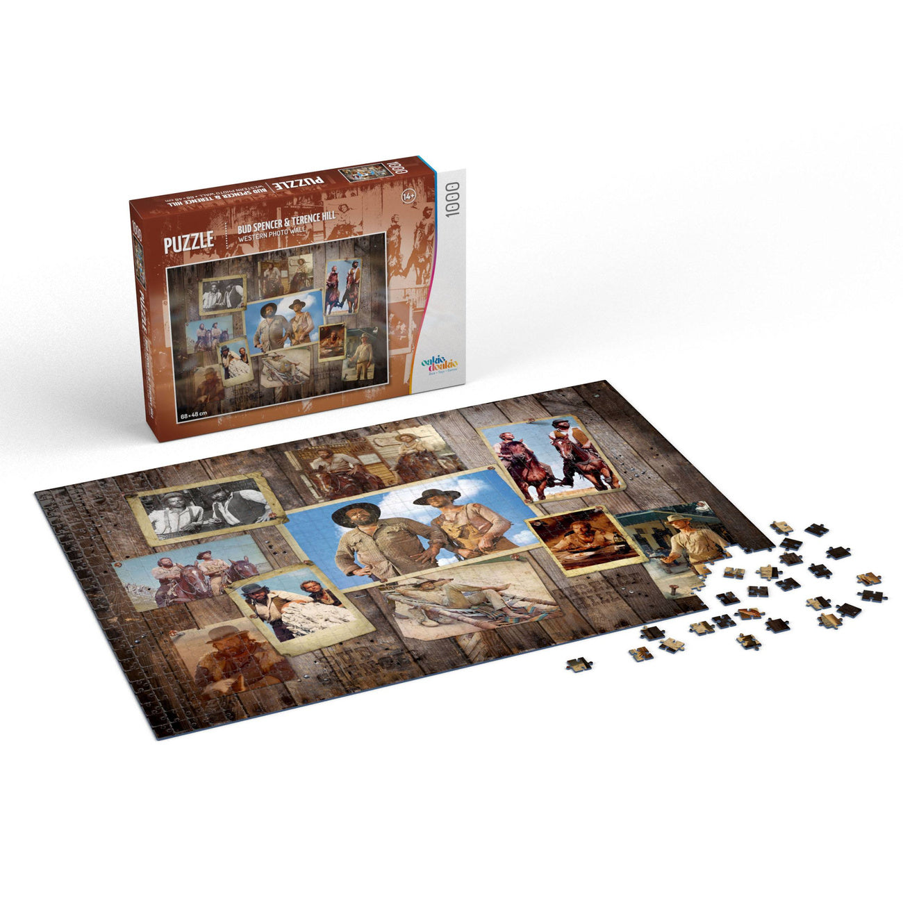 Zdjęcie produktu Bud Spencer & Terence Hill Puzzle Westernowa ściana zdjęć (1000 elementów)