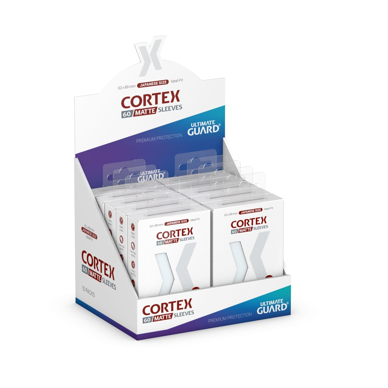 Product image Ultimate Guard Cortex Sleeves Matte Japanese Size (60) - Transparent