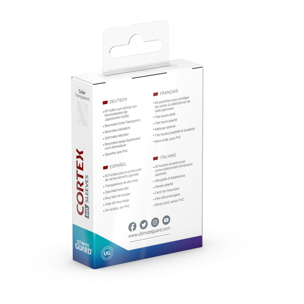 Zdjęcie produktu Ultimate Guard Cortex Sleeves rozmiar japoński (60) – Przezroczyste