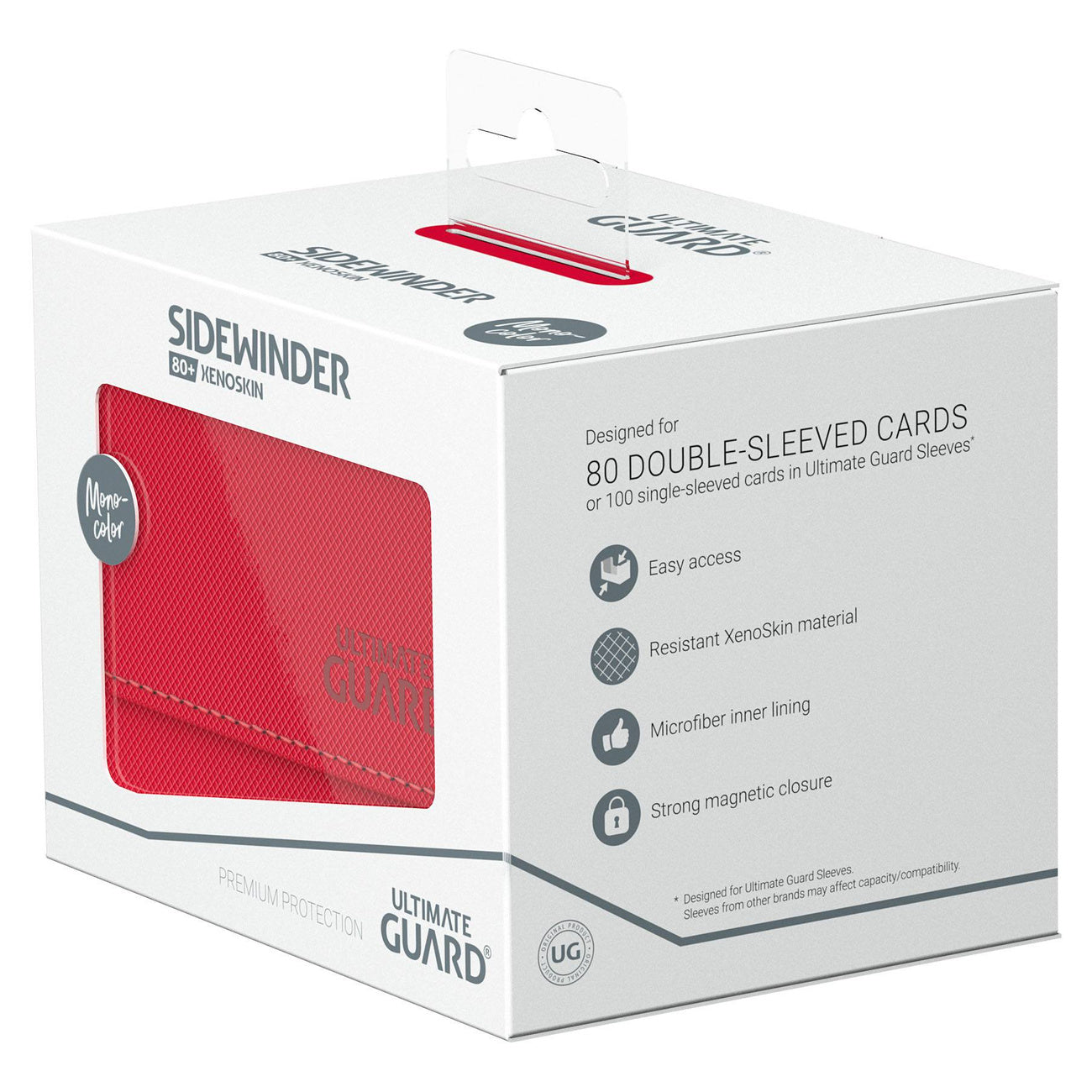 Zdjęcie produktu Ultimate Guard Sidewinder 80+ Xenoskin - Czerwony