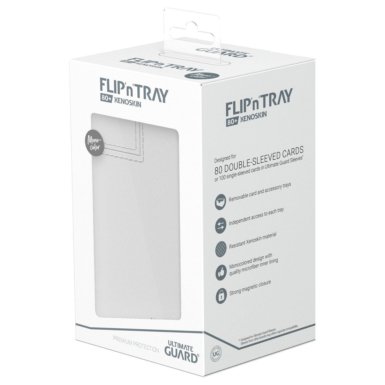 Zdjęcie produktu Ultimate Guard Flip'n'Tray 80+ Xenoskin - Biały