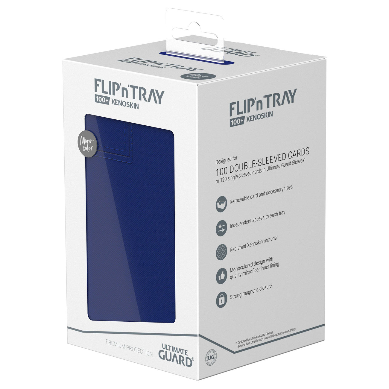 Product image Ultimate Guard Flip'n'Tray 100+ Xenoskin - Blue