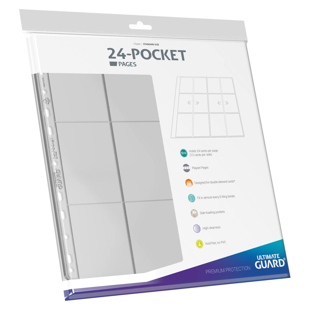 Zdjęcie produktu Ultimate Guard 24-Pocket QuadRow Pages Side-Loading (10) – Przezroczyste