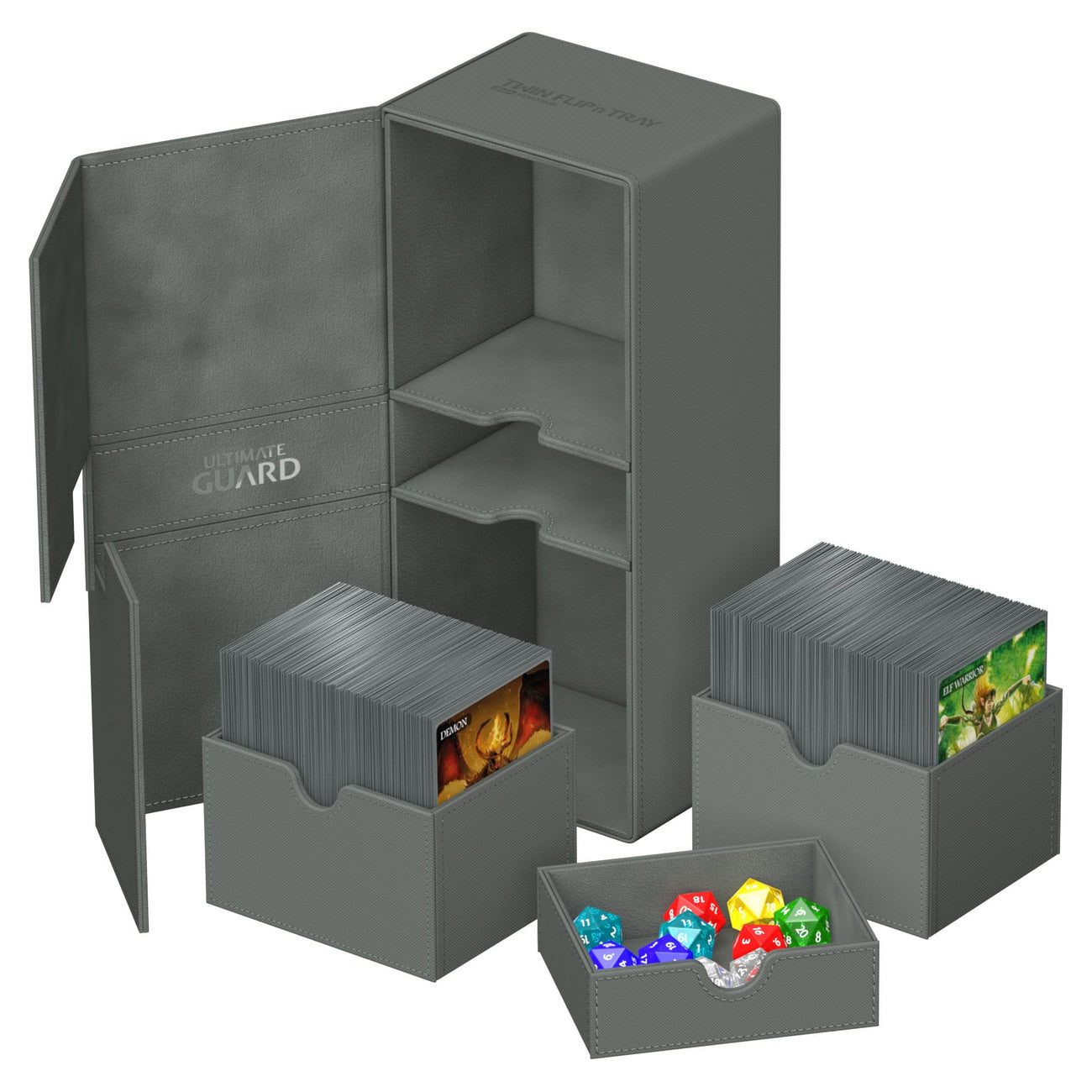 Product image Ultimate Guard Twin Flip'n'Tray 266+ Xenoskin - Grey