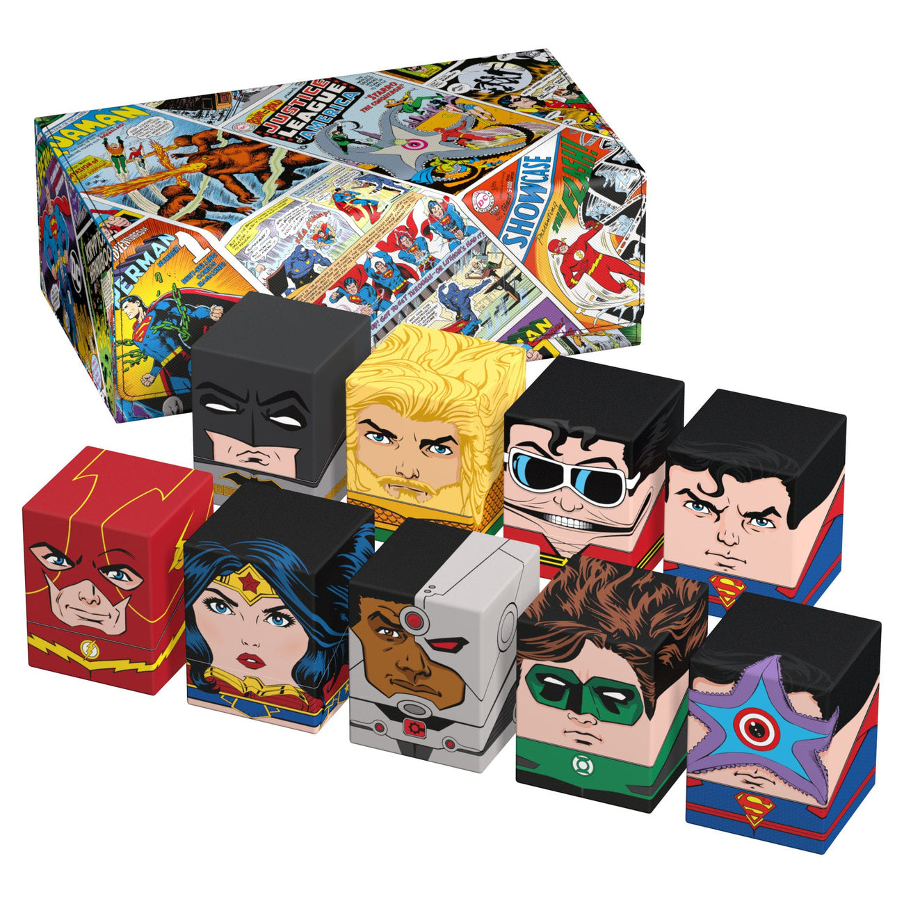 Zdjęcie produktu Squaroes Collectors Case 800 DC Justice League™ – Vintage Comics