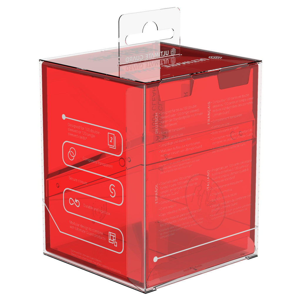 Product image Ultimate Guard Boulder 100+ Clear - Ruby
