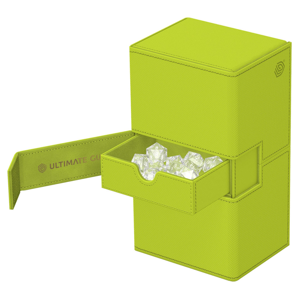 Zdjęcie produktu Ultimate Guard Twin Flip'n'Tray 200+ Xenoskin "Summer Edition 2025" - Lime