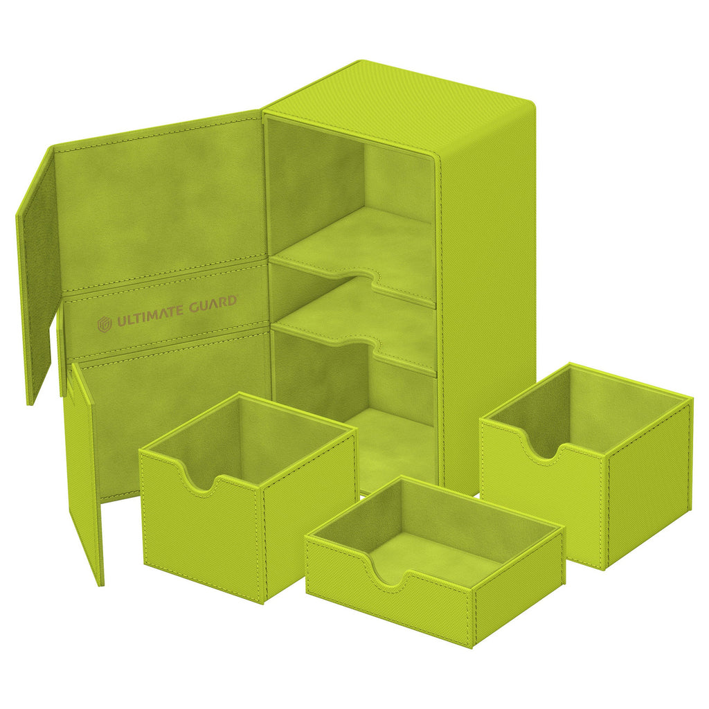 Zdjęcie produktu Ultimate Guard Twin Flip'n'Tray 200+ Xenoskin "Summer Edition 2025" - Lime