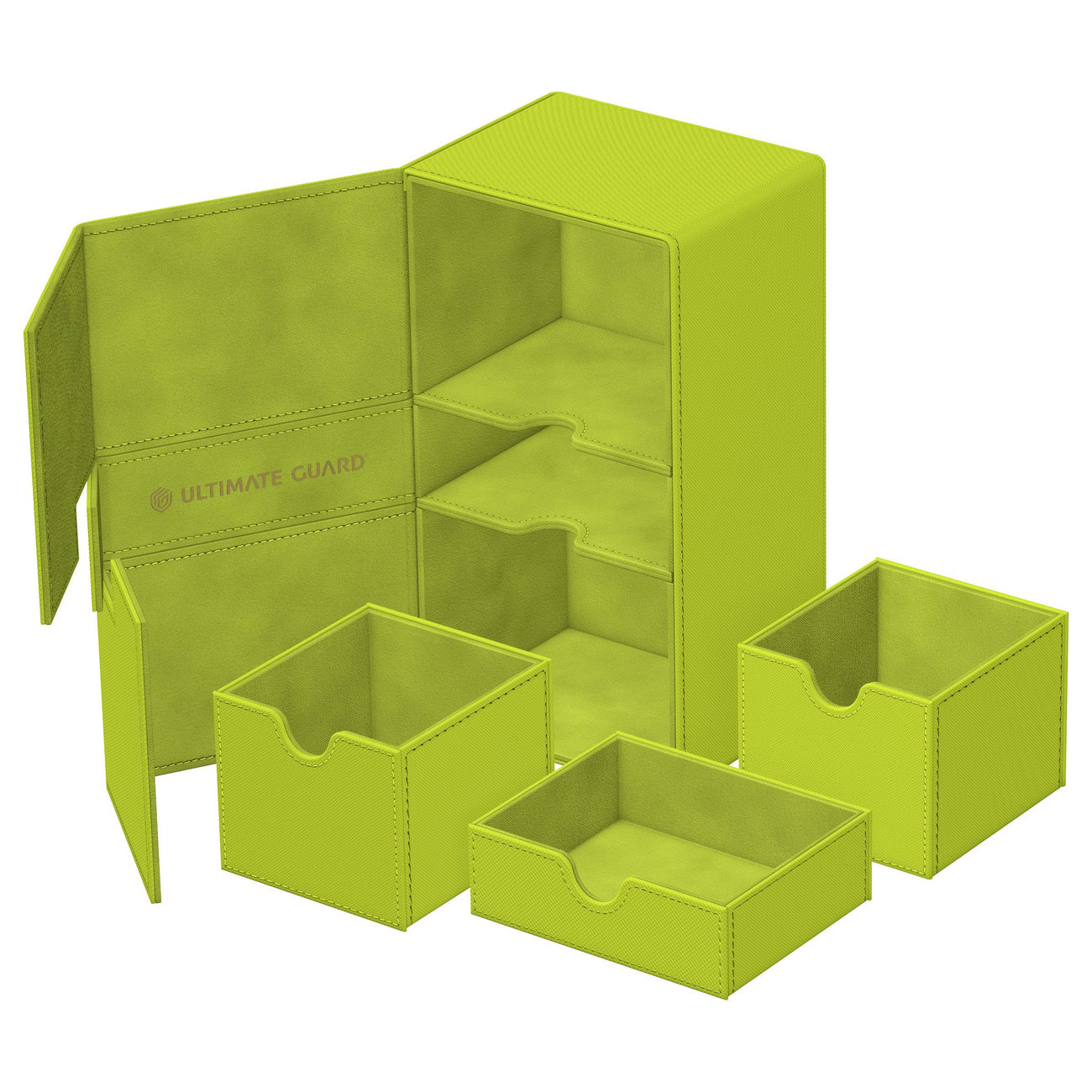 Zdjęcie produktu Ultimate Guard Twin Flip'n'Tray 200+ Xenoskin "Summer Edition 2025" - Lime