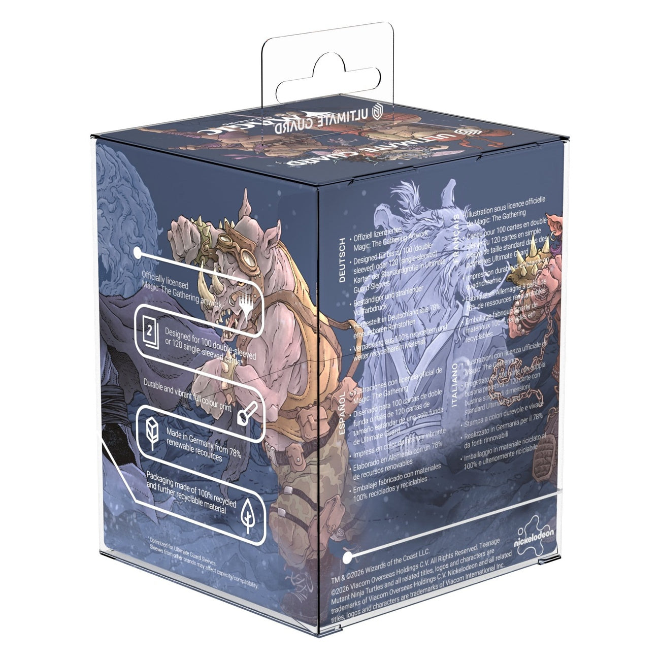 Zdjęcie produktu Ultimate Guard RTE Boulder 100+ Magic: The Gathering | Wojownicze Żółwie Ninja – Bitwa w Technodromie