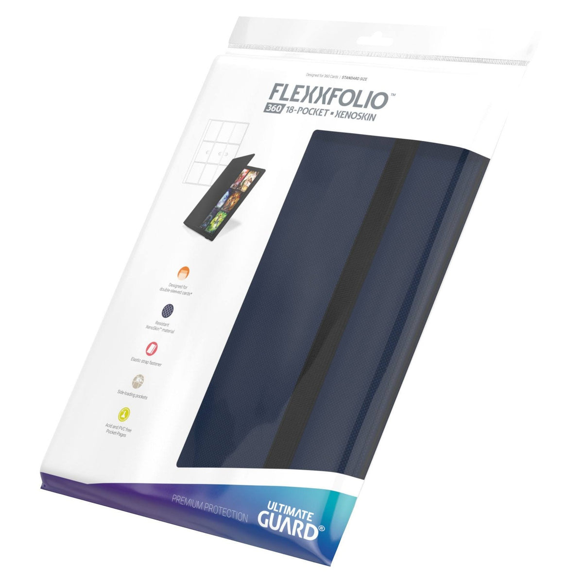 Zdjęcie produktu Ultimate Guard Flexxfolio 360 na 18 kieszeni Xenoskin - Niebieski