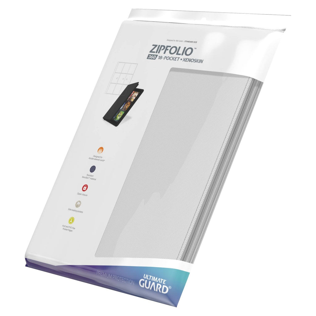 Zdjęcie produktu Ultimate Guard Zipfolio 360 18 Kieszeni Xenoskin - Biały