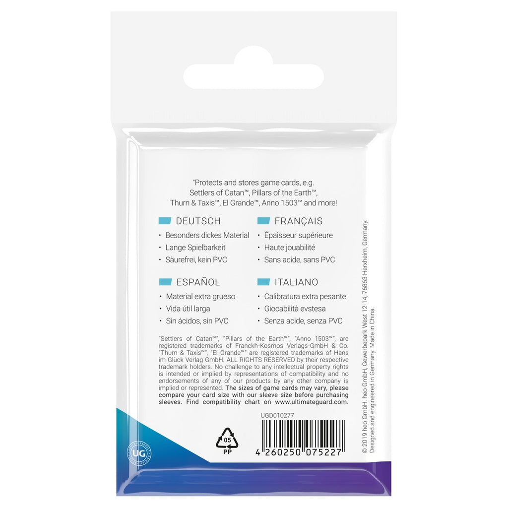 Product image Ultimate Guard Board Game Sleeves (50) - Mini European