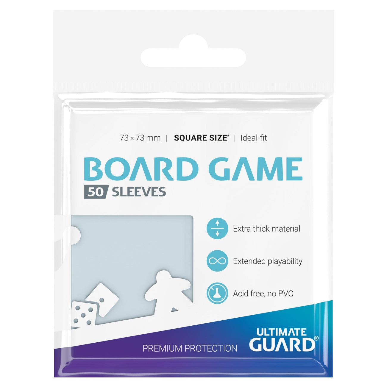 Zdjęcie produktu Ultimate Guard Koszulki do gier planszowych (50) – Kwadratowe