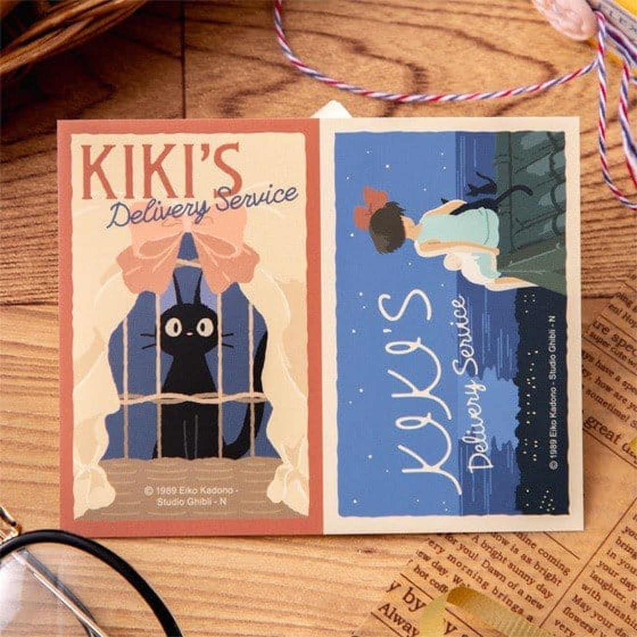 Zdjęcie produktu Podniebna poczta Kiki Naklejka Kiki i Jiji Retro
