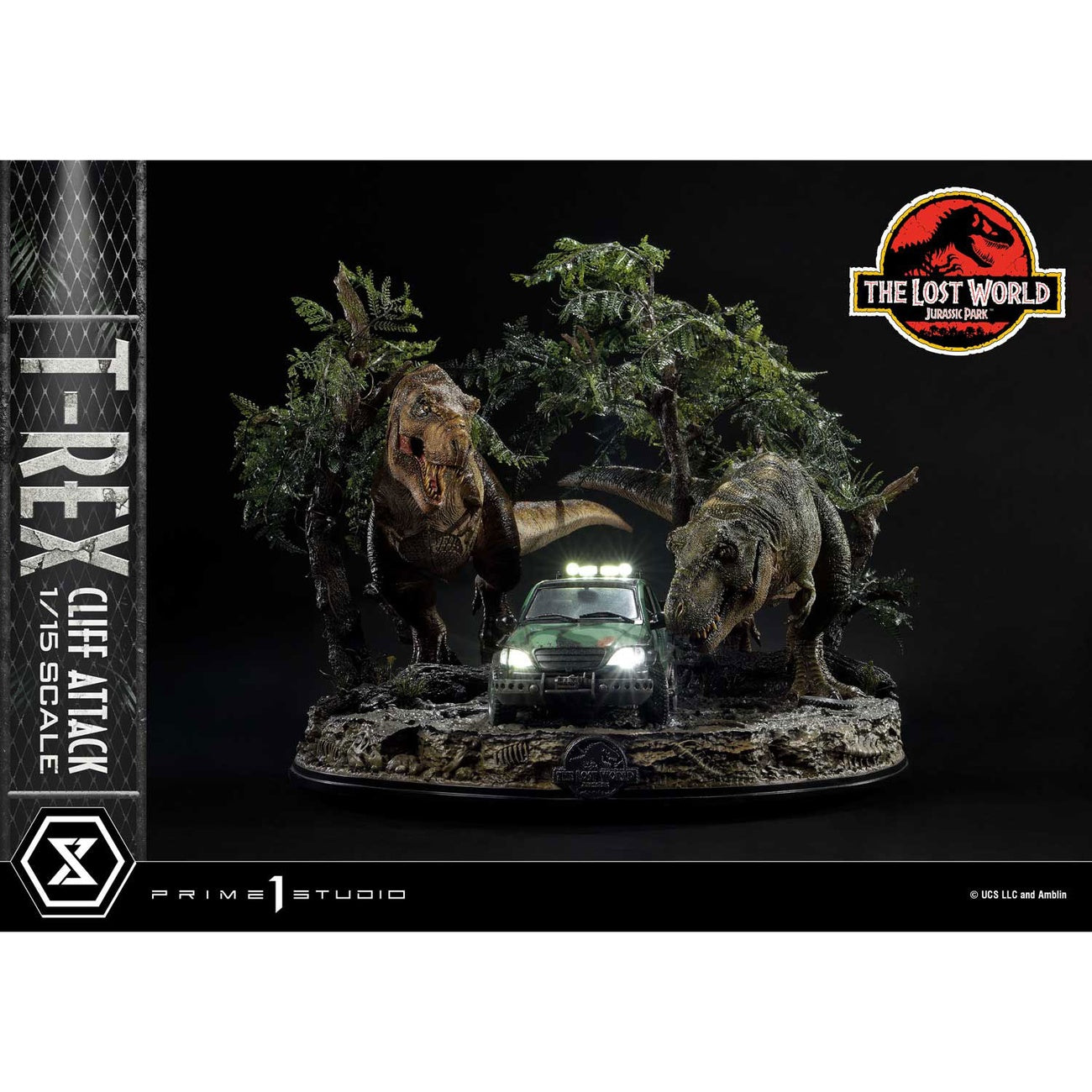 Zdjęcie produktu Jurassic World: Zaginiony świat Figura 1/15 Atak T-Rexa na klifie 53 cm