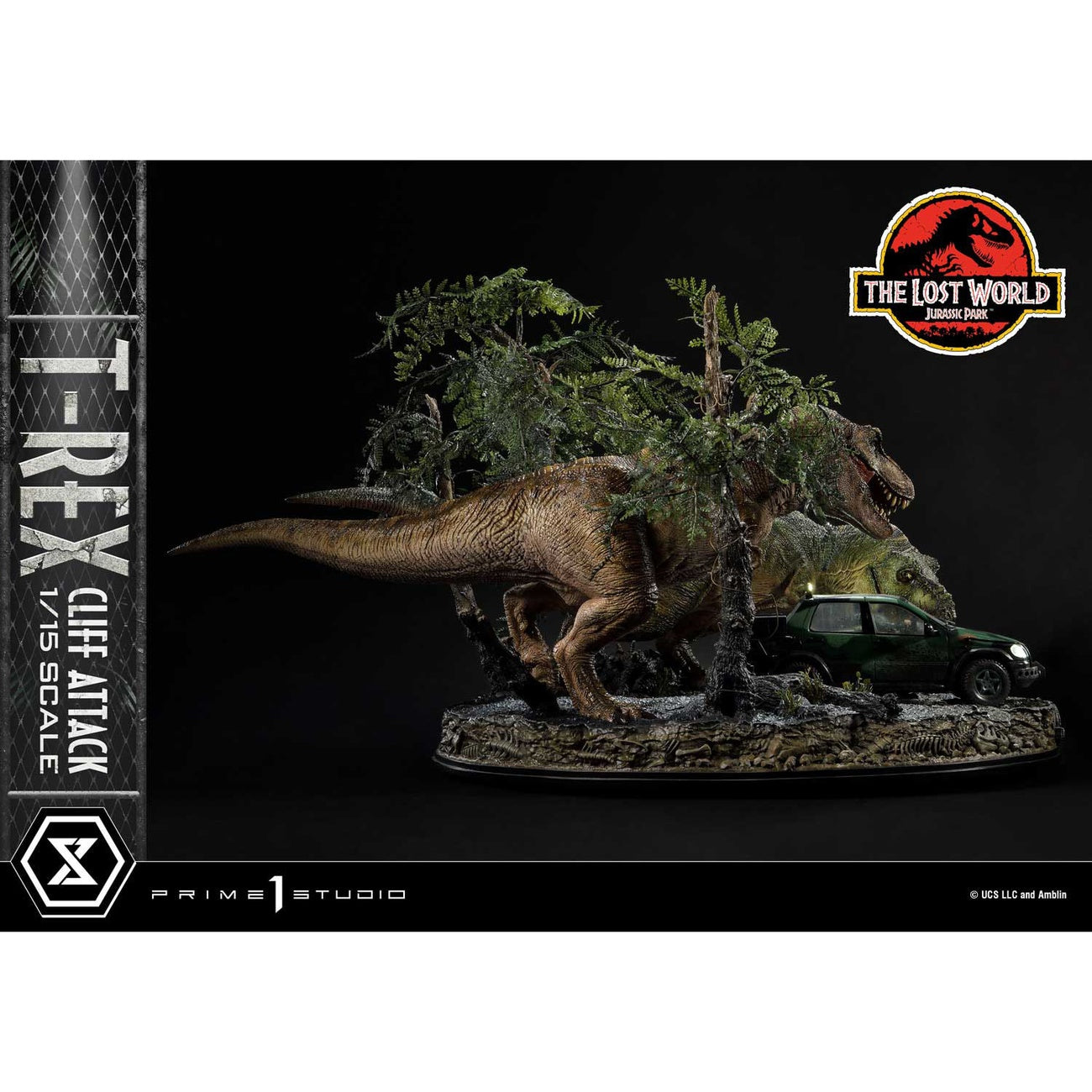 Zdjęcie produktu Jurassic World: Zaginiony świat Figura 1/15 Atak T-Rexa na klifie 53 cm