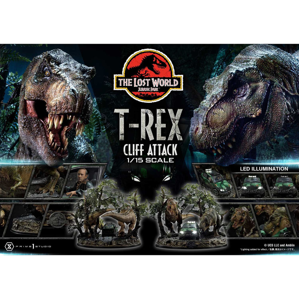 Zdjęcie produktu Jurassic World: Zaginiony świat Figura 1/15 Atak T-Rexa na klifie 53 cm