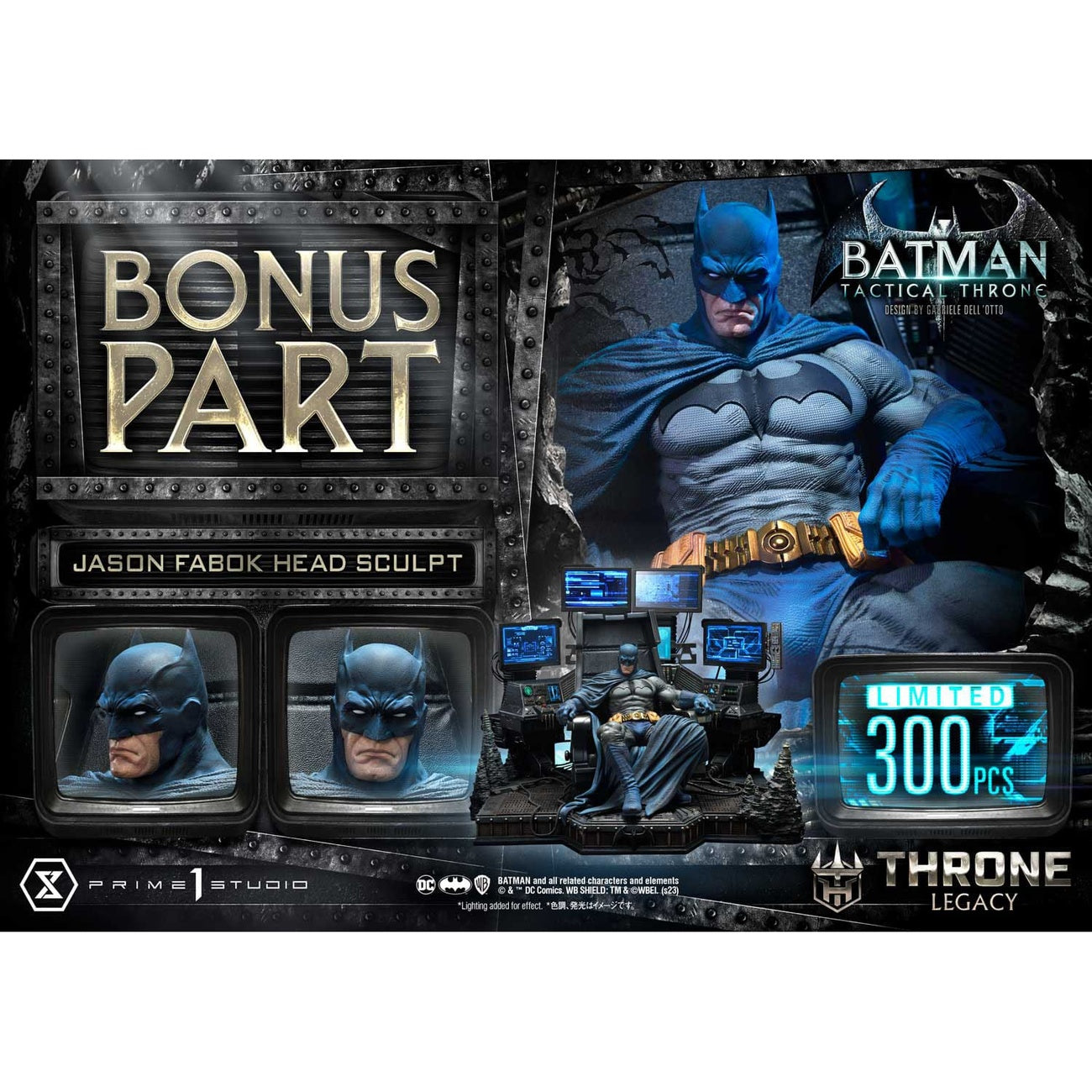 Zdjęcie produktu DC Comics Throne Legacy Collection Figura 1/3 Batman Tactical Throne Deluxe Bonus Version 57 cm