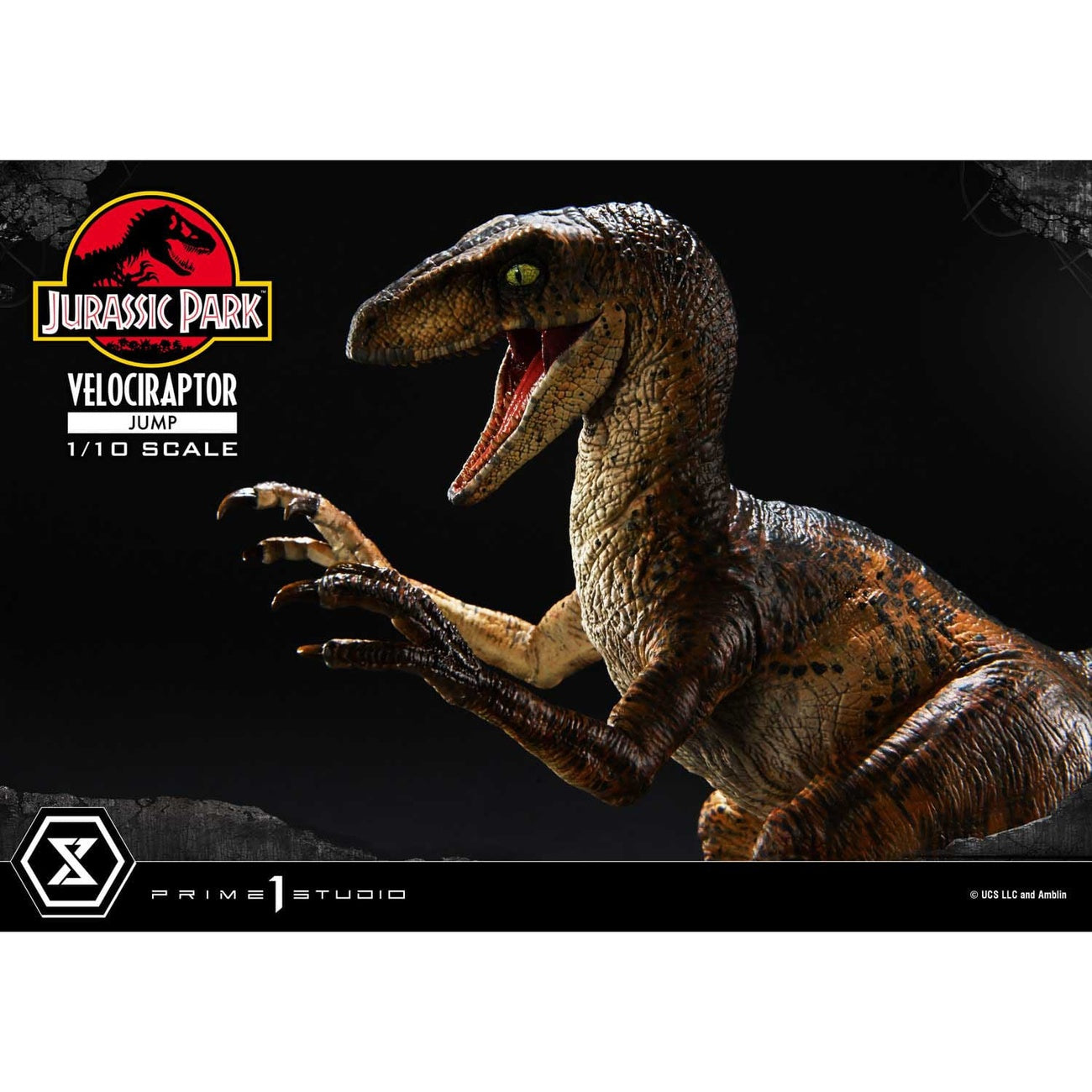 Product image Jurassic Park Prime Collectibles Statue 1/10 Velociraptor Jump 21 cm