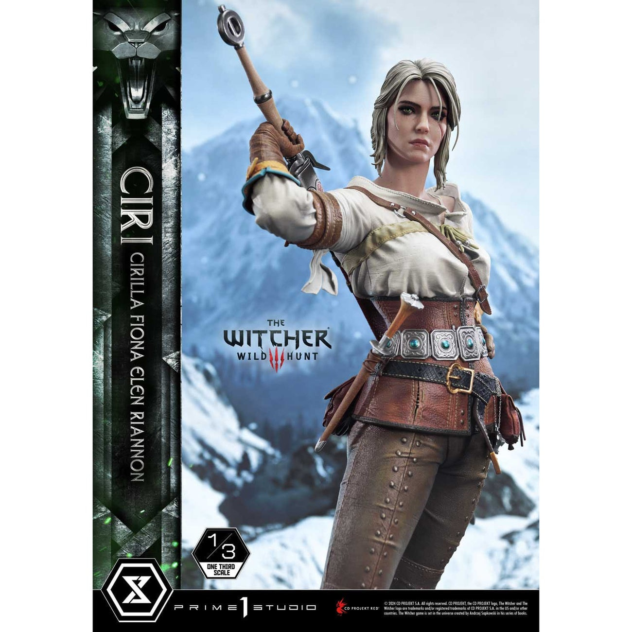 Zdjęcie produktu The Witcher 3: Dziki Gon Museum Masterline Figura 1/3 Dziki Gon Ciri Fiona Elen Riannon 81 cm