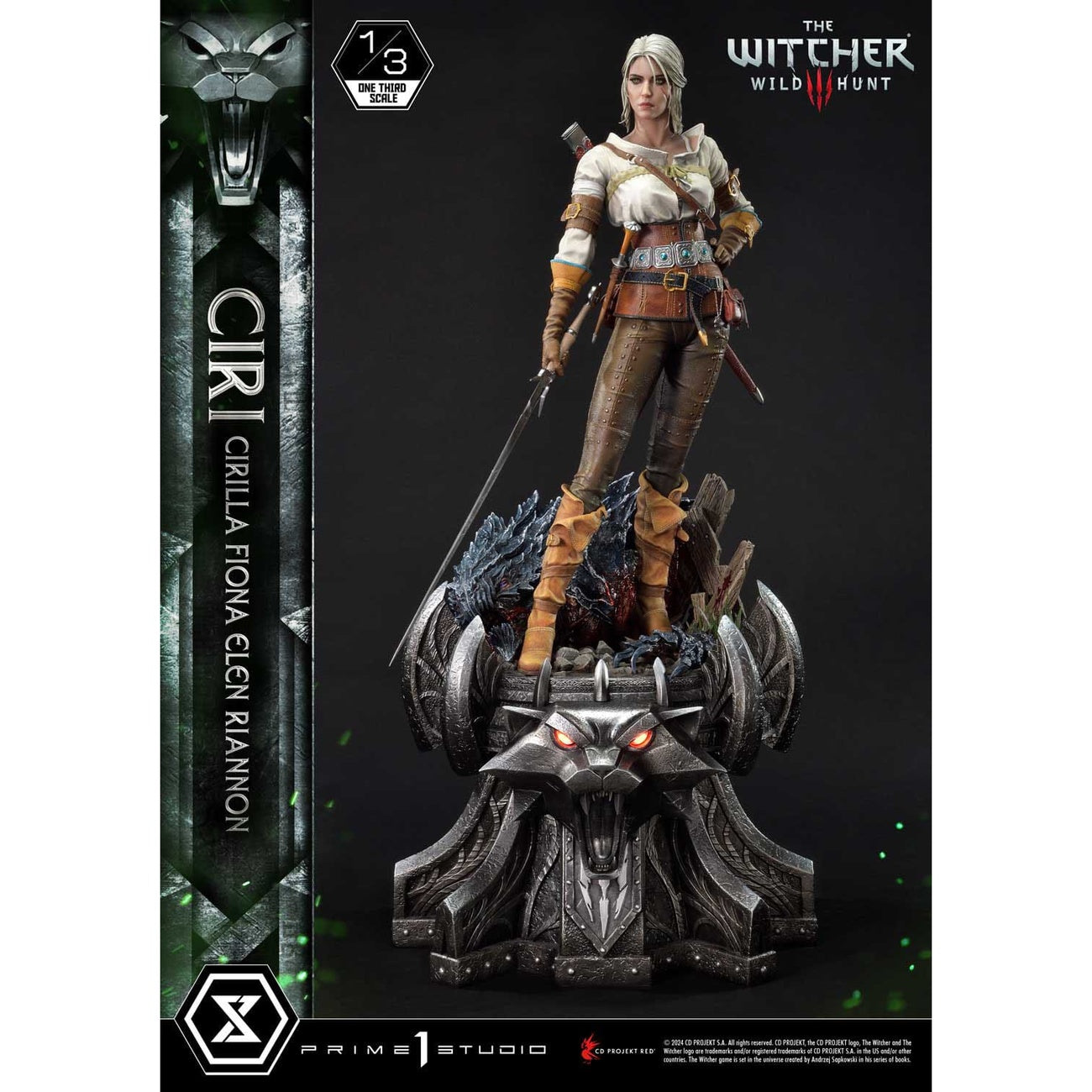Zdjęcie produktu The Witcher 3: Dziki Gon Museum Masterline Figura 1/3 Dziki Gon Ciri Fiona Elen Riannon 81 cm