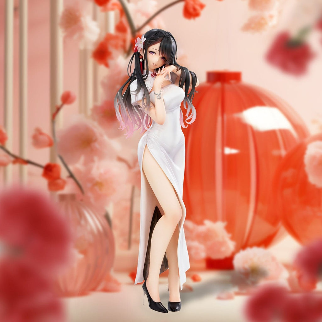 Zdjęcie produktu Oryginalna ilustracja – figura PVC Mai Okuma illustration Healing-Type White Chinese Dress Lady 26 cm