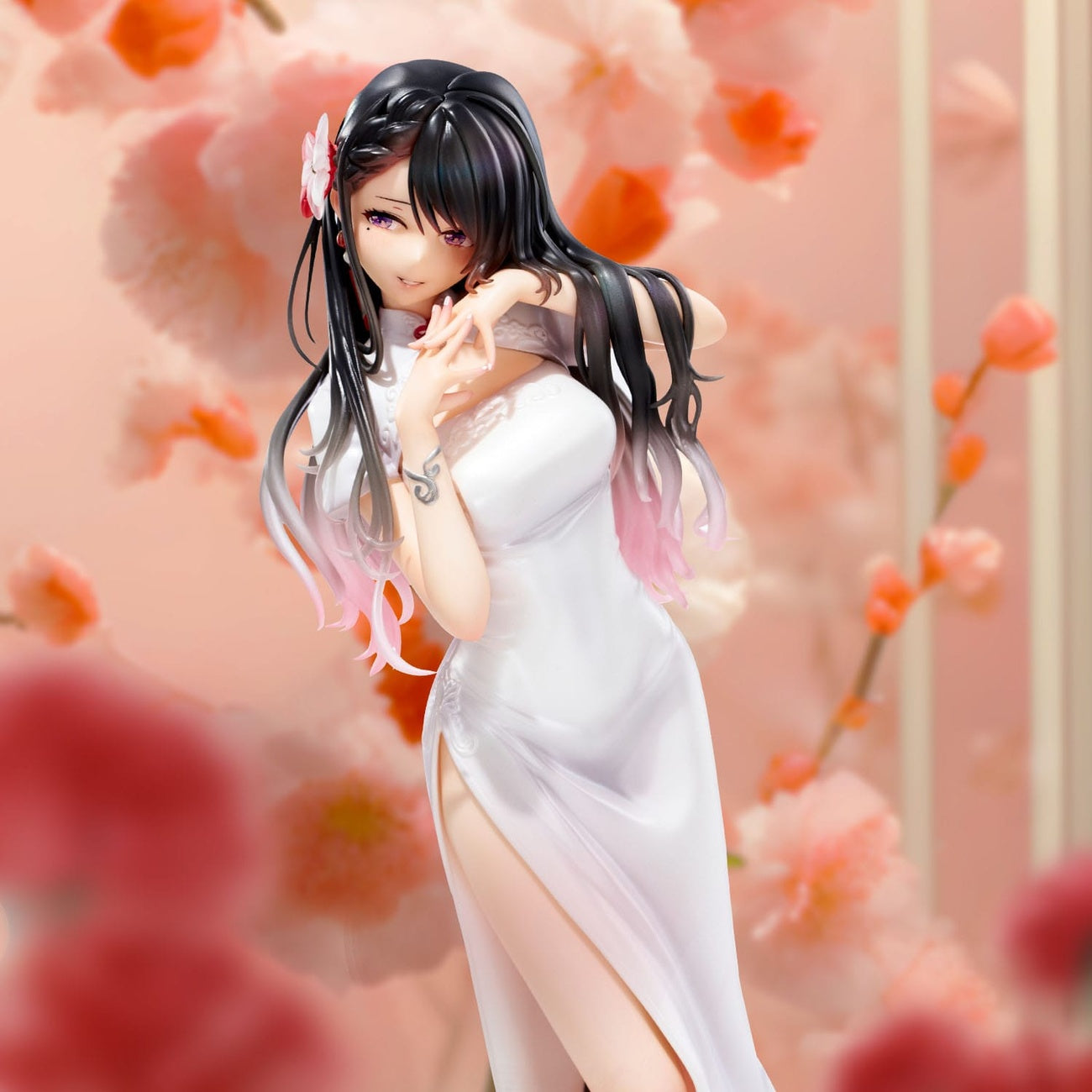 Zdjęcie produktu Oryginalna ilustracja – figura PVC Mai Okuma illustration Healing-Type White Chinese Dress Lady 26 cm