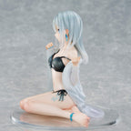 Zdjęcie produktu Oryginalna postać Figurka PVC 1/7 Silver-Haired Girl Sky Blue Morning Special Outfit Ver. na podstawie ilustracji Fuumi 16 cm