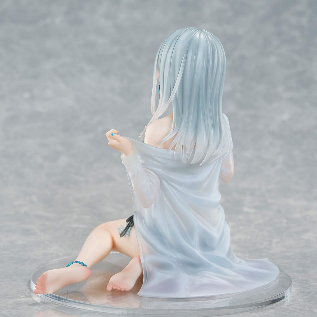 Zdjęcie produktu Oryginalna postać Figurka PVC 1/7 Silver-Haired Girl Sky Blue Morning Special Outfit Ver. na podstawie ilustracji Fuumi 16 cm