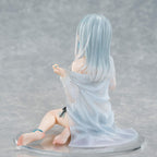 Zdjęcie produktu Oryginalna postać Figurka PVC 1/7 Silver-Haired Girl Sky Blue Morning Special Outfit Ver. na podstawie ilustracji Fuumi 16 cm