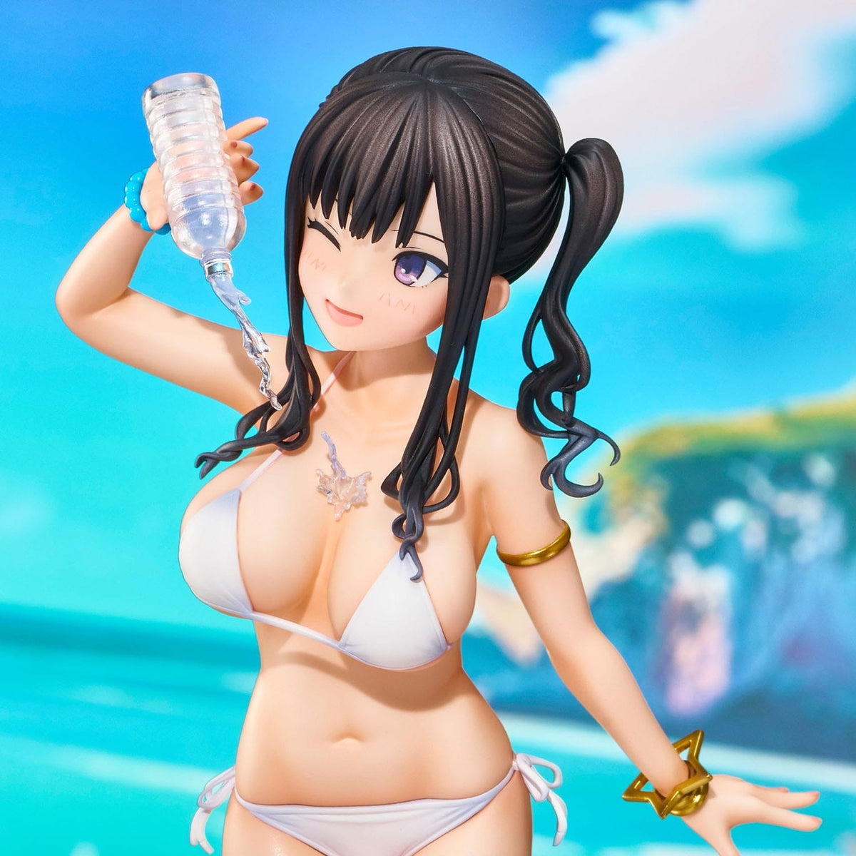 Product image Original Illustration PVC Statue Kaede Illustration Miyuki Sasaki Summer Cloud White Bikini Ver. 25 cm