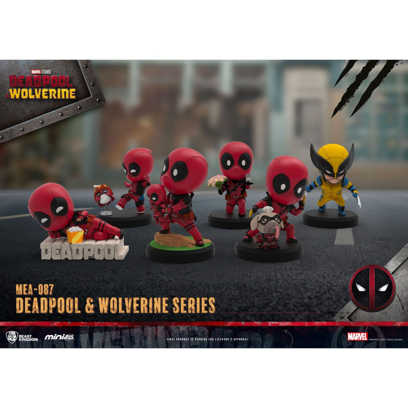 Zdjęcie produktu Deadpool 3 Seria Deadpool & Wolverine Zestaw figurek Mini Egg Attack 8 cm