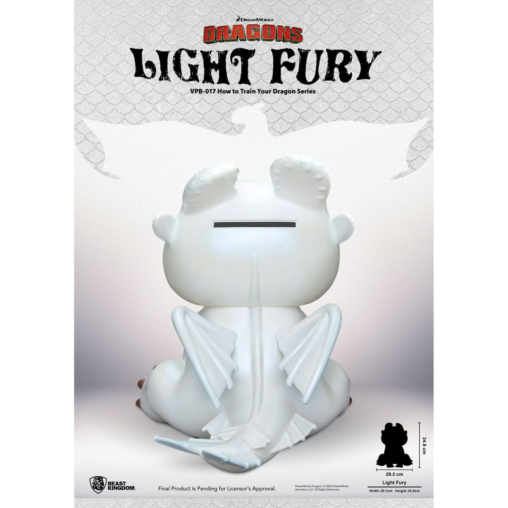 Zdjęcie produktu Jak wytresować smoka Funkcyjna Figurka Skarbonka Light Fury 35 cm