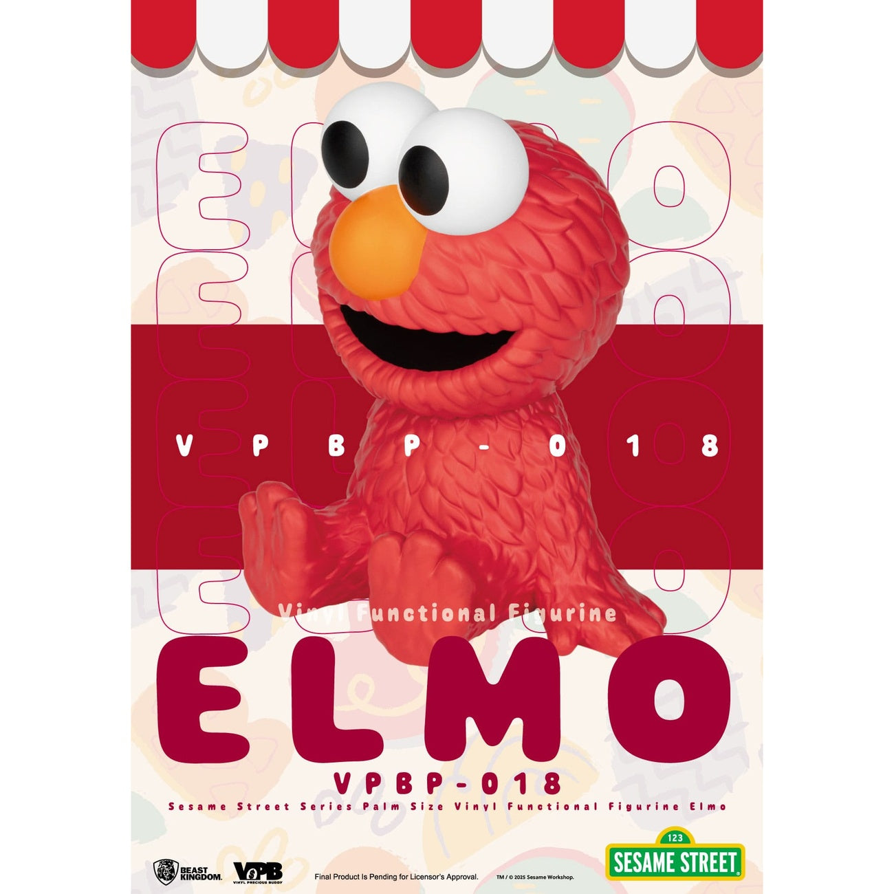 Zdjęcie produktu Ulica Sezamkowa skarbonka z winylu Elmo 12 cm