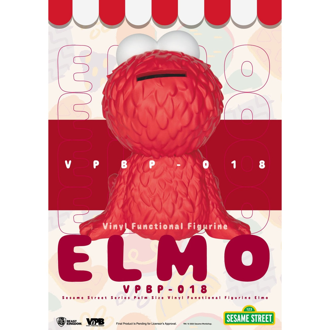 Zdjęcie produktu Ulica Sezamkowa skarbonka z winylu Elmo 12 cm