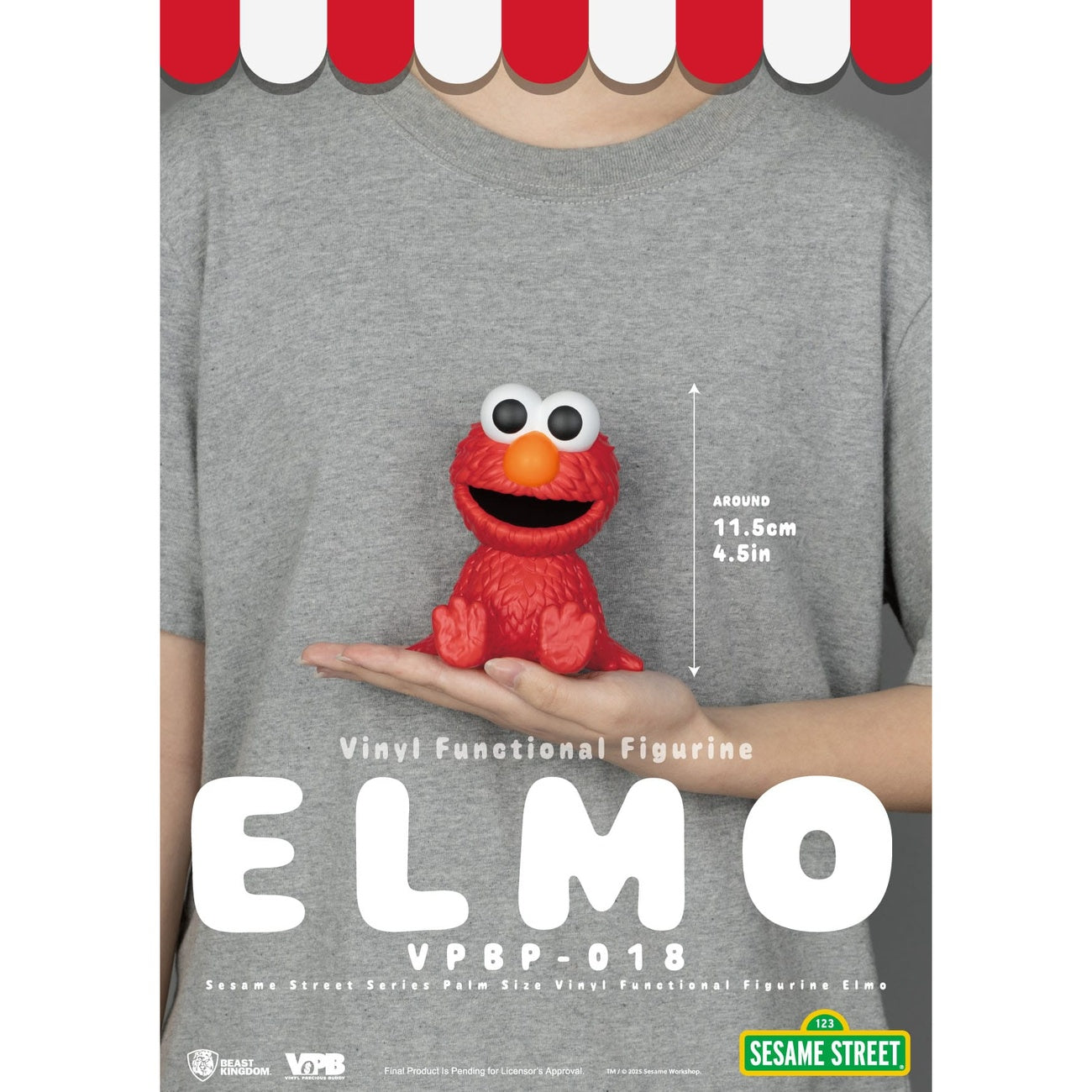 Zdjęcie produktu Ulica Sezamkowa skarbonka z winylu Elmo 12 cm
