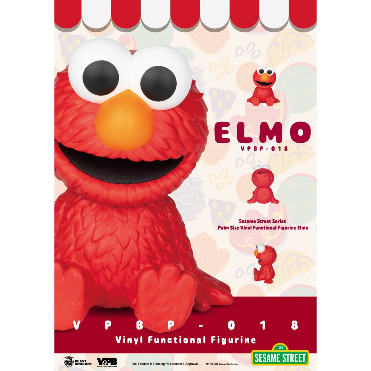 Zdjęcie produktu Ulica Sezamkowa skarbonka z winylu Elmo 12 cm