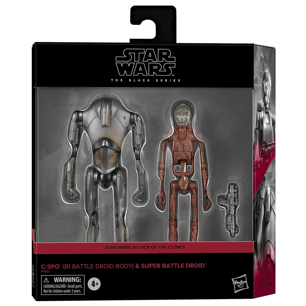Zdjęcie produktu Star Wars Epizod II Black Series Zestaw 2 figurek C-3PO (ciało B1 Battle Droid) & Super Battle Droid 15 cm