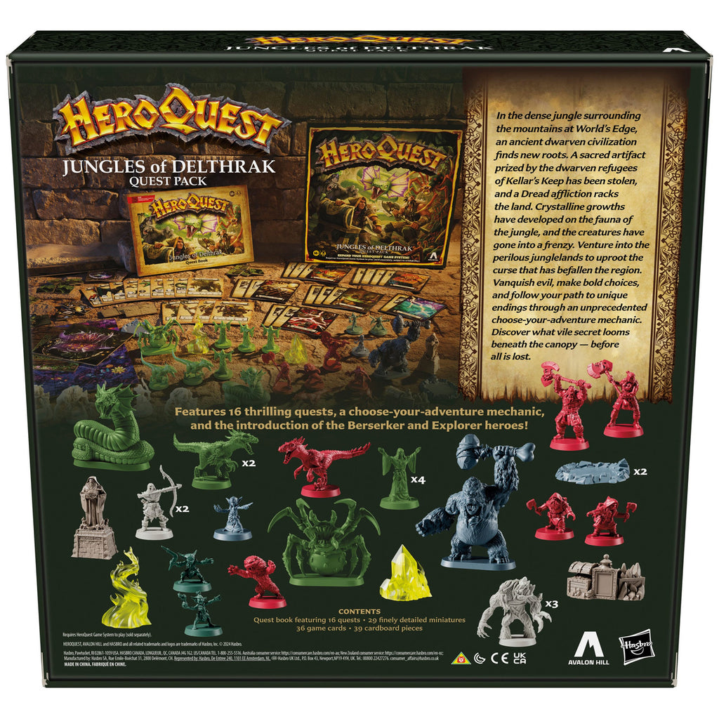 Zdjęcie produktu HeroQuest Rozszerzenie gry planszowej Jungles of Delthrak Adventure Pack *Wersja angielska*