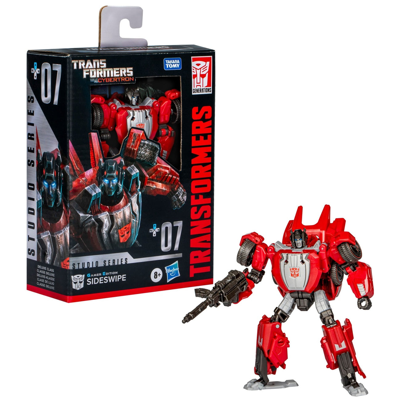 Zdjęcie produktu Transformers: War for Cybertron Studio Series figurka Deluxe Class Gamer Edition Sideswipe 11 cm