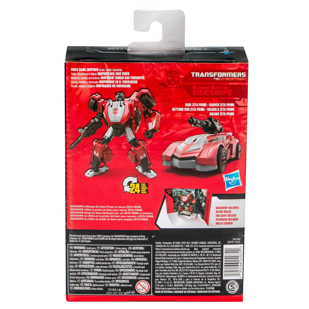 Zdjęcie produktu Transformers: War for Cybertron Studio Series figurka Deluxe Class Gamer Edition Sideswipe 11 cm