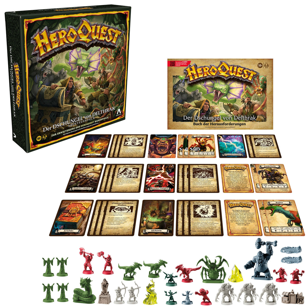 Zdjęcie produktu HeroQuest Rozszerzenie gry planszowej Dżungla Delthrak Adventure Pack *wersja niemiecka*
