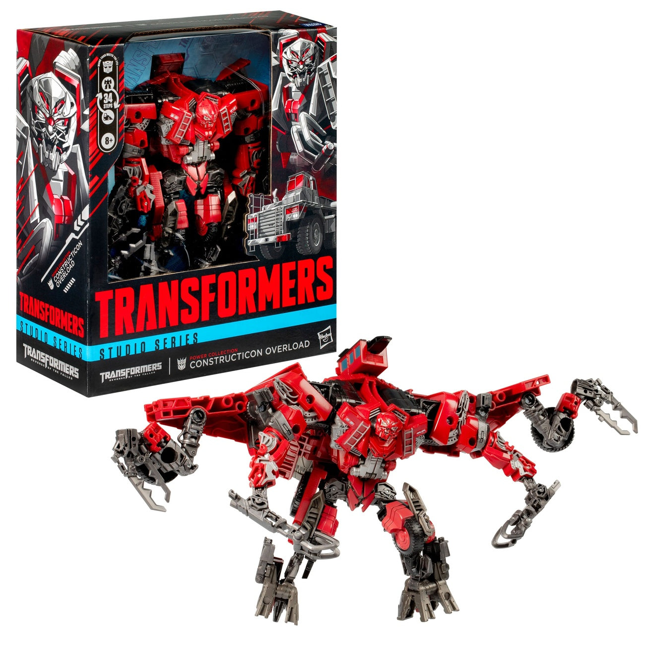 Zdjęcie produktu Transformers – Zemsta Upadłych Studio Series figurka akcji Leader Class Power Collection Constructicon Overload 22 cm